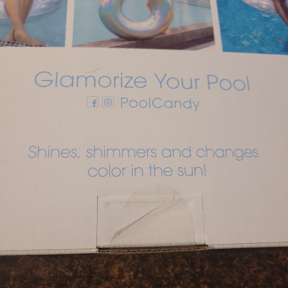 Pool Candy Holographic Jumbo Pool Tube Float 42" NIB - Picture 5 of 7